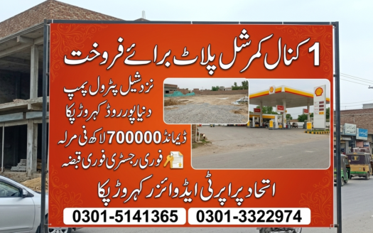 20 Marla commercial plot for sale
