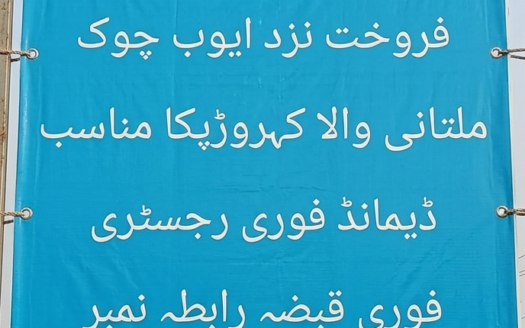 چار ایکڑ زرعی زمین برائے فروخت