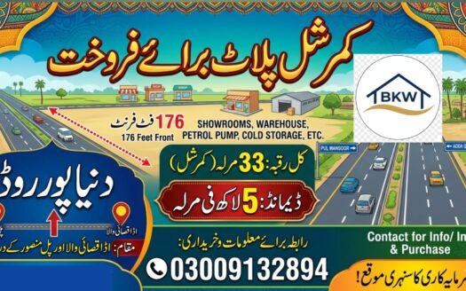 33 marla commercial plot for sale