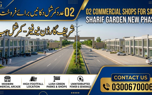 02عدد کمرشل دکانیں برائے فروخت