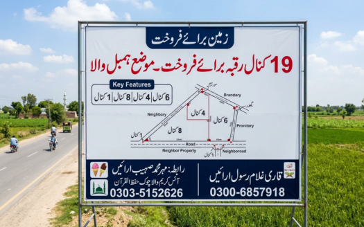 انیس کنال رقبہ برائے فروخت