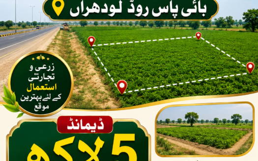 پانچ کنال زمین برائے فروخت